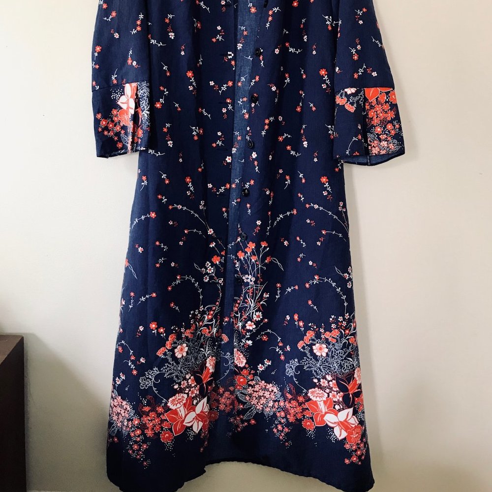 Vintage maxi long sleeve Duster coat/dress